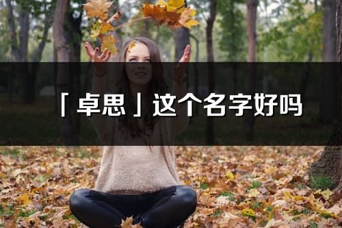 「卓思」這個名字好嗎_卓思名字寓意,含義