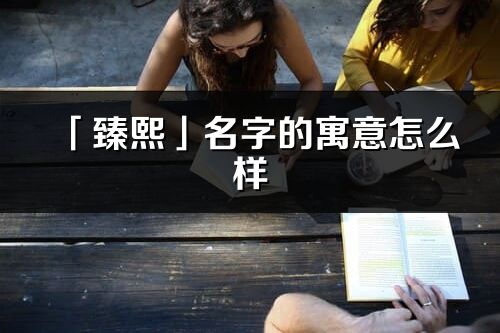 「臻熙」名字的寓意怎么樣_臻熙的出處