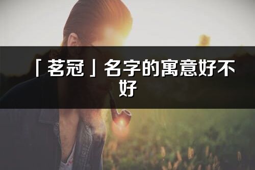 「茗冠」名字的寓意好不好_茗冠含義分析