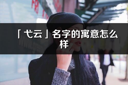 「弋云」名字的寓意怎么樣_弋云的出處