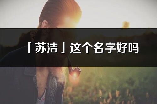 「蘇潔」這個名字好嗎_蘇潔名字寓意,含義