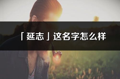 「延志」這名字怎么樣_延志的名字解釋