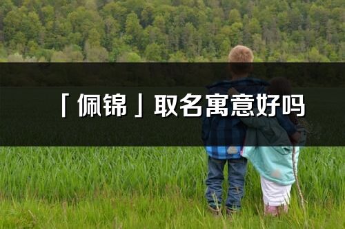 「佩錦」取名寓意好嗎_佩錦名字含義及五行