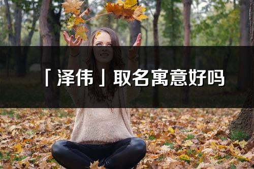 「澤偉」取名寓意好嗎_澤偉名字含義及五行