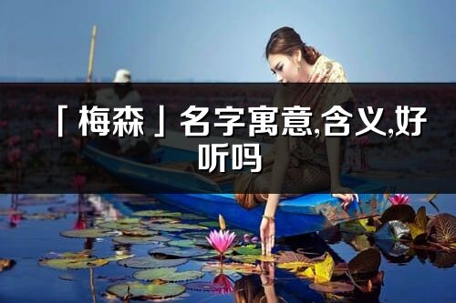 「梅森」名字寓意,含義,好聽嗎_梅森名字分析打分