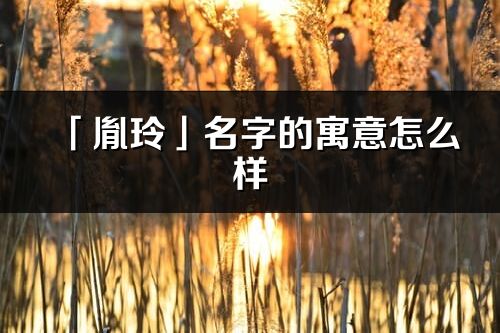 「胤玲」名字的寓意怎么樣_胤玲的出處