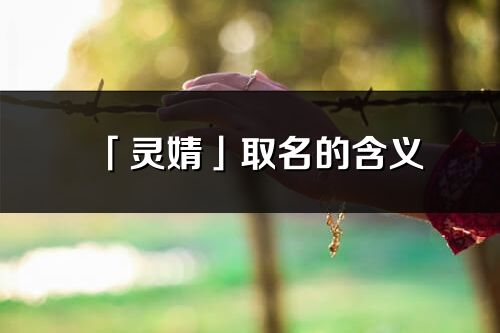 「靈婧」取名的含義_靈婧名字寓意