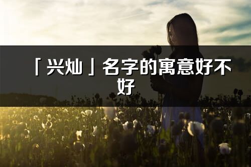 「興燦」名字的寓意好不好_興燦含義分析