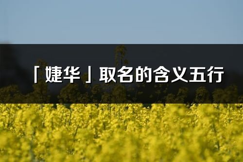 「婕華」取名的含義五行_婕華名字寓意解釋