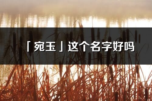 「宛玉」這個名字好嗎_宛玉名字寓意,含義