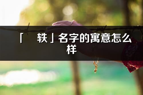 「玥軼」名字的寓意怎么樣_玥軼的出處