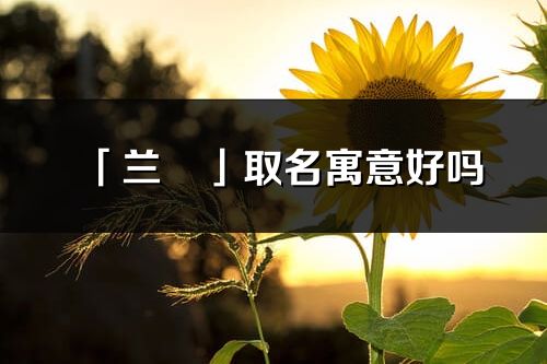 「蘭珺」取名寓意好嗎_蘭珺名字含義及五行