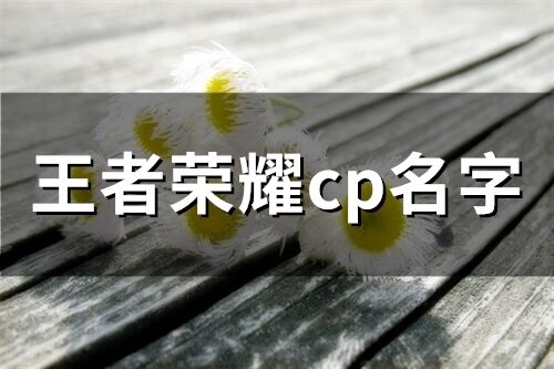 王者榮耀cp名字(125個)