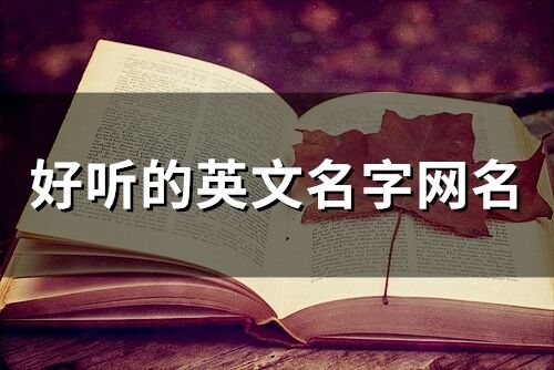 好聽(tīng)的英文名字網(wǎng)名(188個(gè))