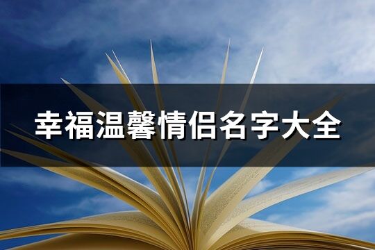 幸福溫馨情侶名字大全 幸福的情侶名字(450個(gè))