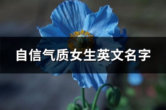 自信氣質女生英文名字(共113個)