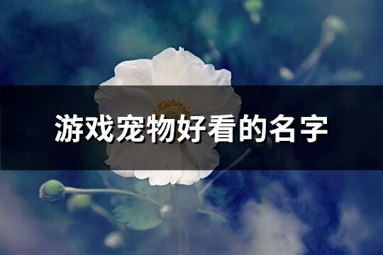 游戲?qū)櫸锖每吹拿?精選429個(gè))