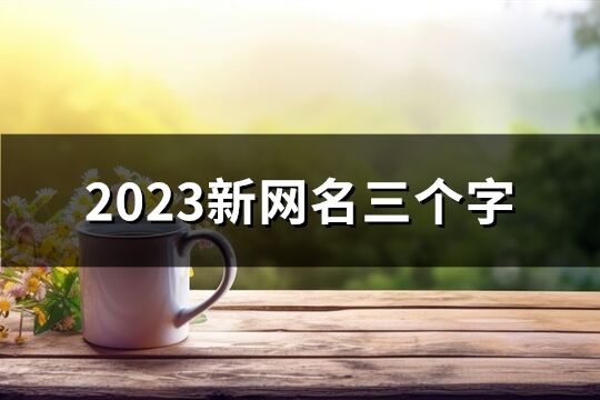 2023新網名三個字(優選1298個)