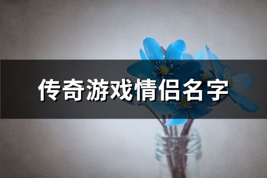 傳奇游戲情侶名字(優選111個)