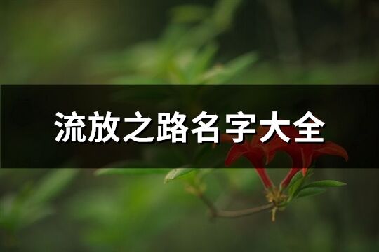 流放之路名字大全(精選227個(gè))