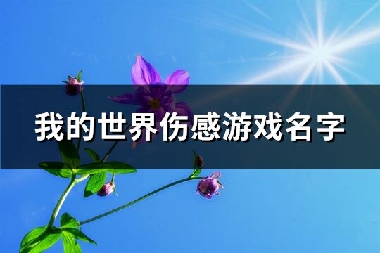 我的世界傷感游戲名字(優(yōu)選186個(gè))