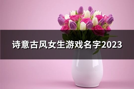 詩意古風女生游戲名字2023(93個)