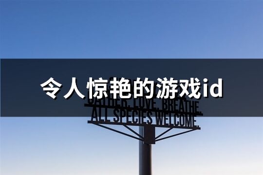 令人驚艷的游戲id(共221個(gè))