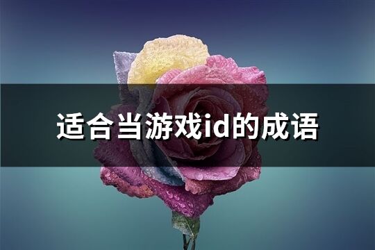 適合當(dāng)游戲id的成語(共83個)