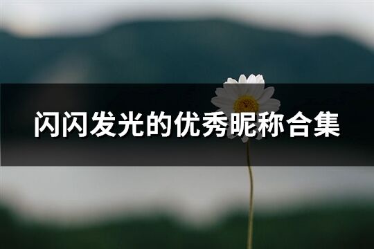 閃閃發光的優秀昵稱合集(62個)