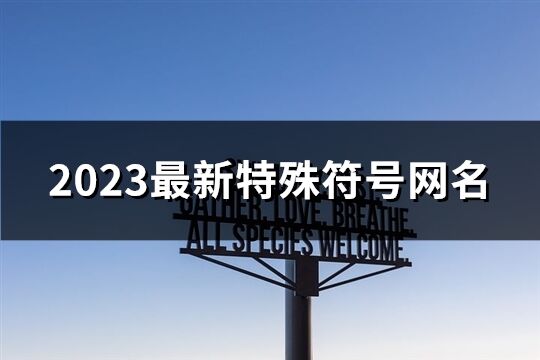 2023最新特殊符號網名(共263個)