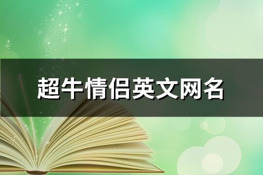 超牛情侶英文網(wǎng)名(共34個(gè))