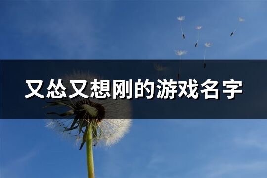 又慫又想剛的游戲名字(共179個)