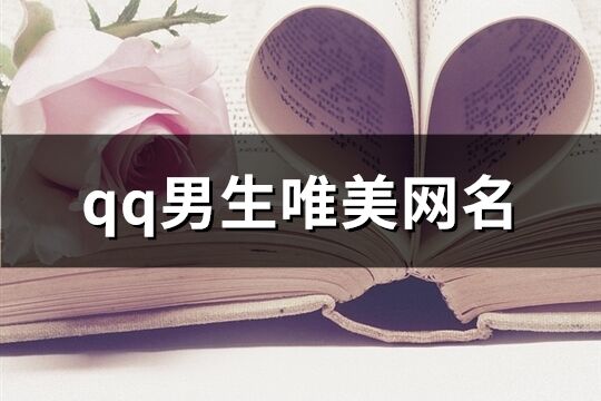 qq男生唯美網(wǎng)名(831個)