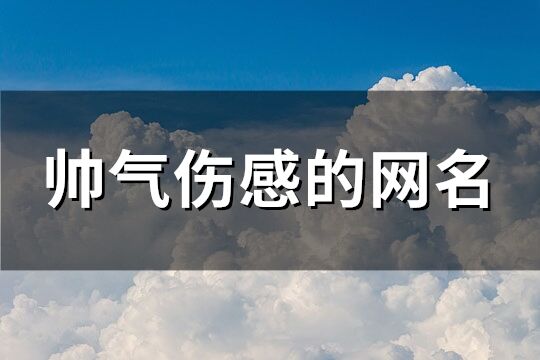 帥氣傷感的網名(優選298個)