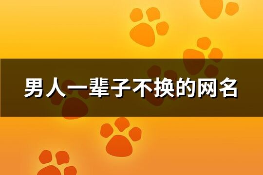 男人一輩子不換的網(wǎng)名(精選270個(gè))