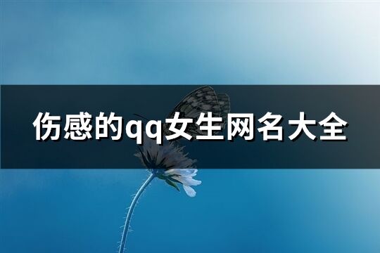 傷感的qq女生網(wǎng)名大全(優(yōu)選220個)