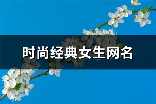 時尚經典女生網名(優選114個)