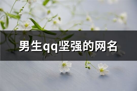 男生qq堅強的網(wǎng)名(共69個)