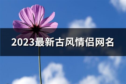 2023最新古風情侶網名(優選84個)