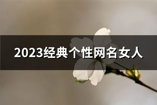 2023經典個性網名女人(優選950個)