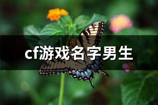 cf游戲名字男生(優選349個)