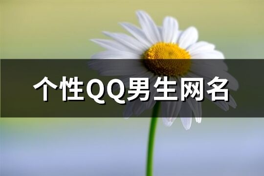 個性QQ男生網名(優選347個)