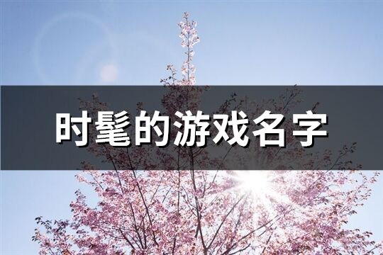 時髦的游戲名字(精選477個)