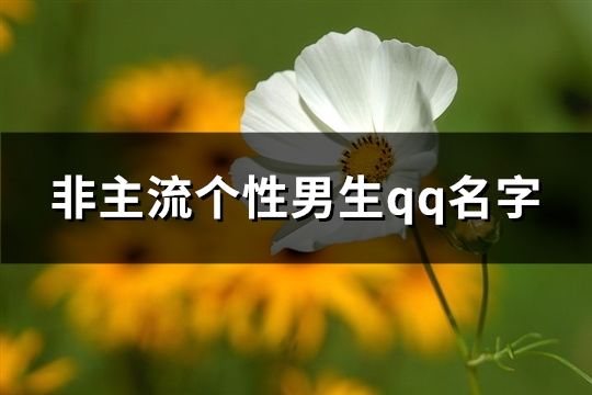 非主流個(gè)性男生qq名字(精選122個(gè))