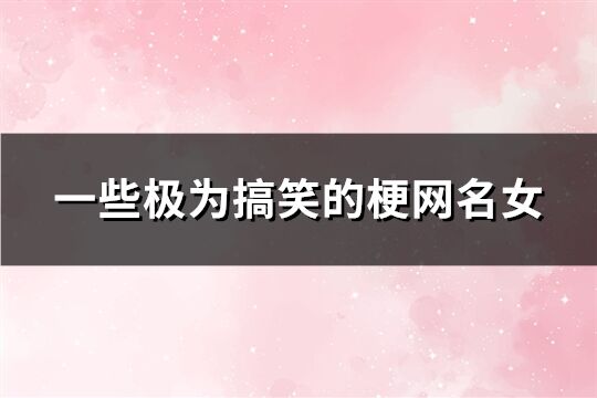 一些極為搞笑的梗網名女(精選290個)