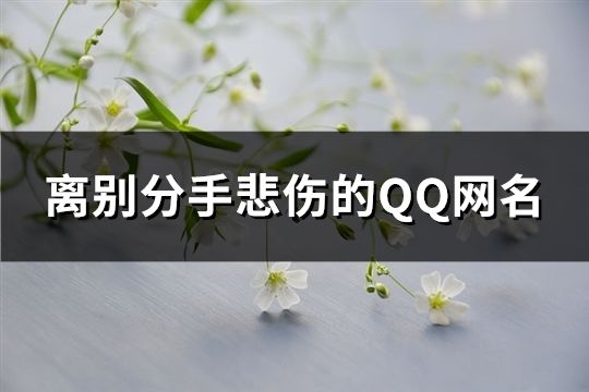 離別分手悲傷的QQ網名(精選71個)