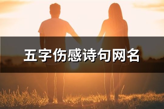 五字傷感詩句網名(共153個)