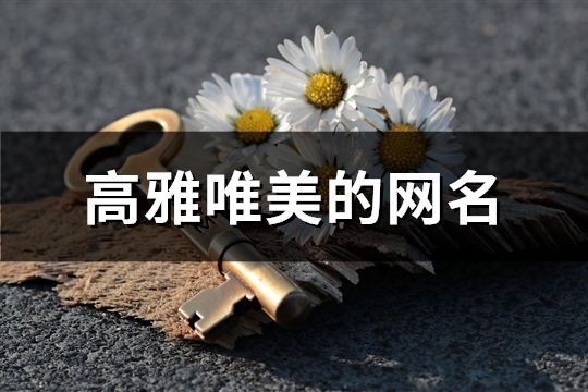 高雅唯美的網名(精選71個)