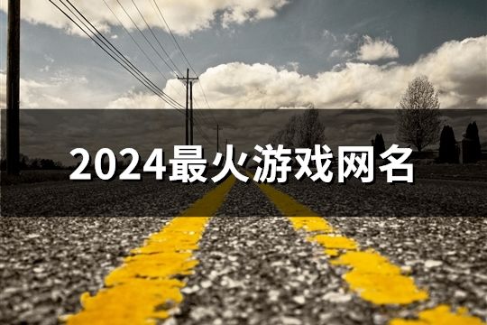 2024最火游戲網名(69個)