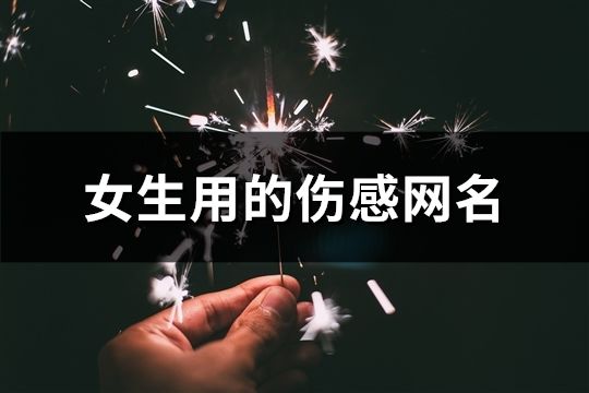 女生用的傷感網名(共79個)